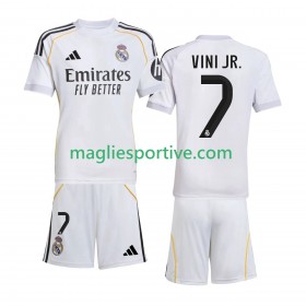 Completo Calcio Real Madrid Vinicius Junior 7 Bambino Divisa Prima 2025-2026
